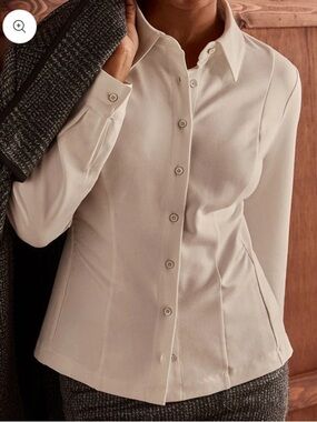 Cabi stretch knit Button-Front Women's Shirt